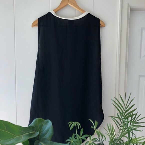 Haute Hippy Hi Low Sheer Back Tank Black - Picture 3 of 5